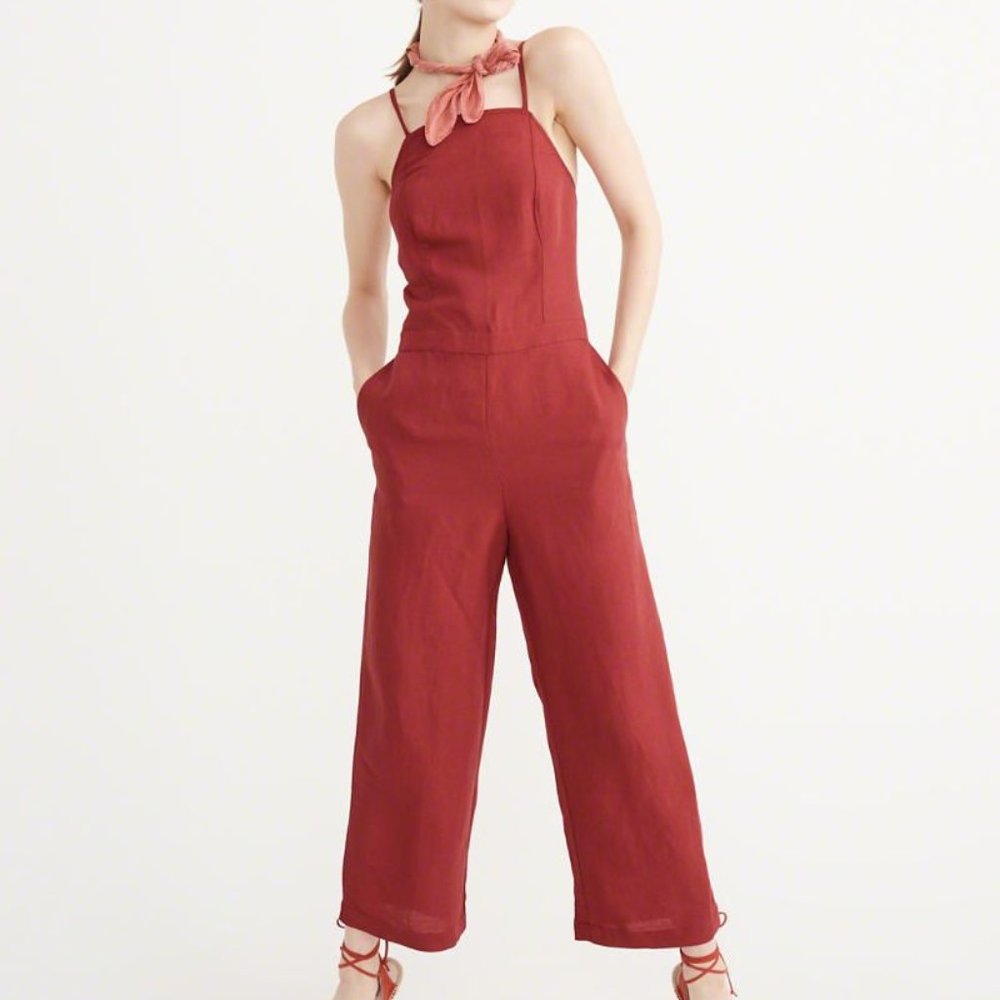 Abercrombie & Fitch Culotte Jumpsuit sz 4 - Picture 1 of 6